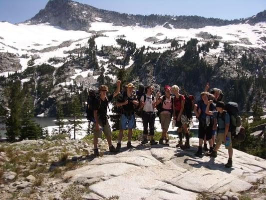 Hiking Tribe at Grizzly Lake