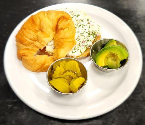 Hawaiian Chicken Salad- Chicken, Apples, Pecans, Pineapple, Served with/Croissant