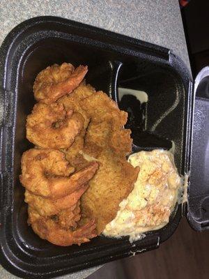 Decent fish and shrimp