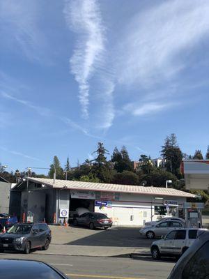 Getting a smog check.