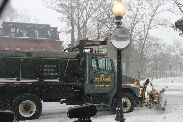 Snowstorm in Princeton New Jersey