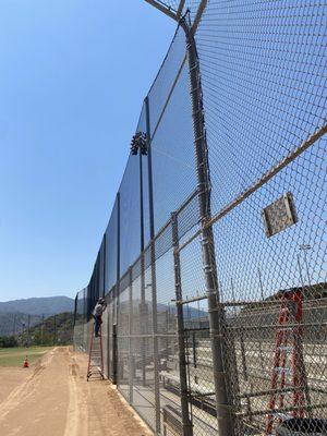 Netting at Glendale Sports Complex