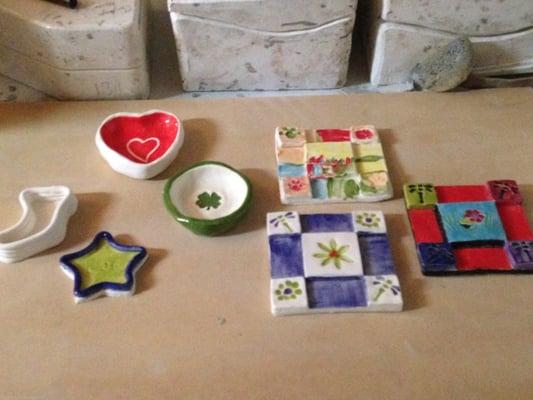 Girl Scout Pottery Badge examples