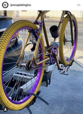 Closer look at the Kobe BMX bike