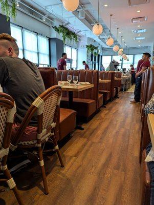 Dining room... Clean and Airy... albeit not huge...