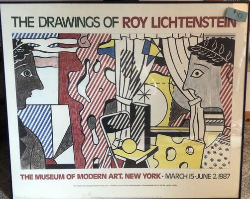 Roy Lichtenstein original MOMA NYC poster circa 1987