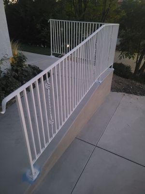 Custom made handrail for lovely elderly couple