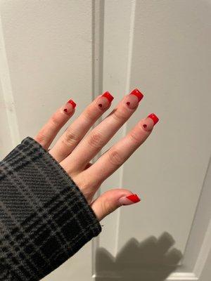 My valentines nails