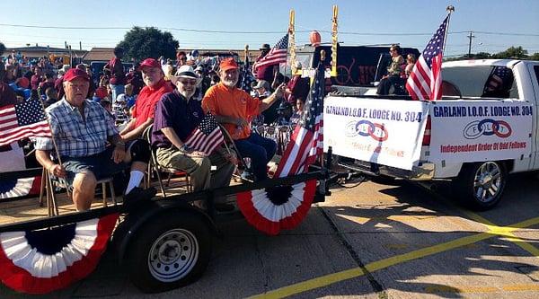 Labor Day parade... all ready to go.