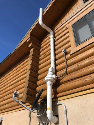 Off-grid solar powered log home radon mitigation system. We're out in full-force crushing radon for you and your loved ones!