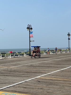 Surrey Cart on the Boardwalk!  So fun!