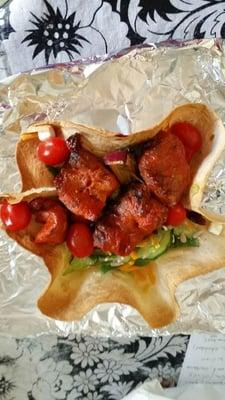 Pita bowl with lamb. Awesome!!!