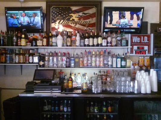 The bar at American Legion Post 37.