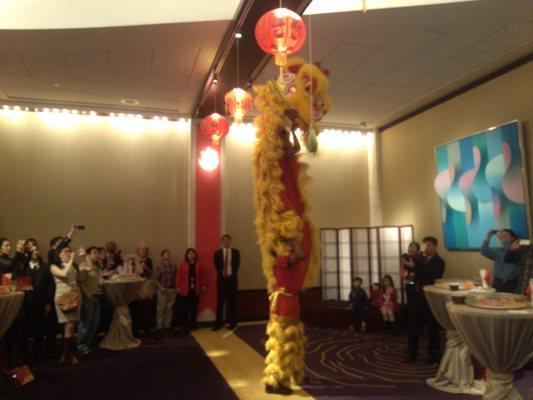 Lion dance at Embassy Party