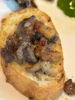 Bone marrow bruschetta