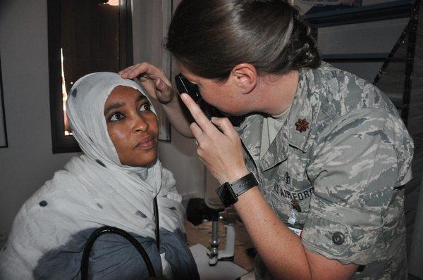 Dr. Hegewald serving on an Air Force humanitarian mission