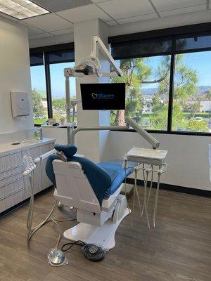 Well lit operatory at Torrance dentist Barrera Advanced Dentistry office