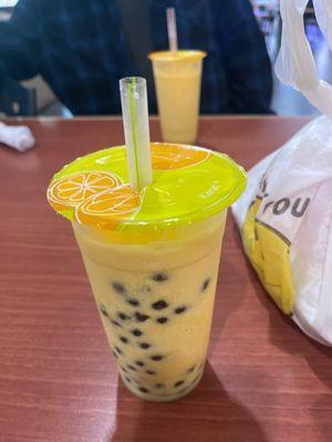 Mango with boba