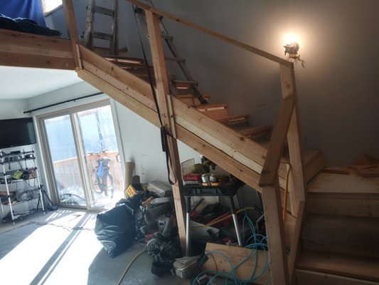 Doing a custom staircase in georgetown