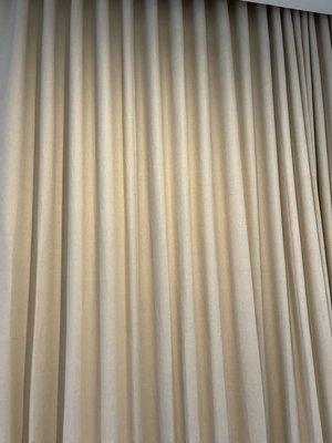 Ripple fold linen curtain