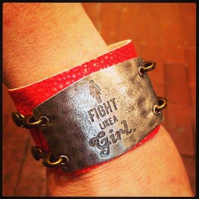 These bracelets come in different colors and we have many different sayings for them that come in brass or silver