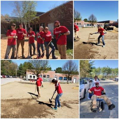 Red Day is Keller Williams national day of giving back. Kenyon Team participated and cleaned up a local school in Rochester.