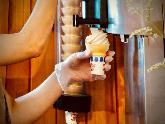 Now offering Soft Serve ice cream with topping options available from our farm!