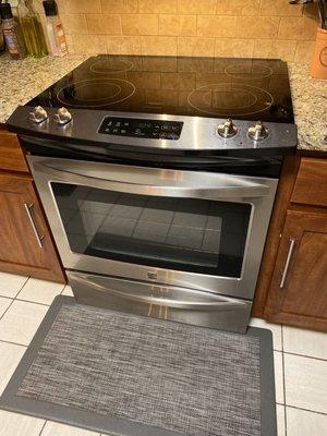 Newly set up stove in my kitchen.