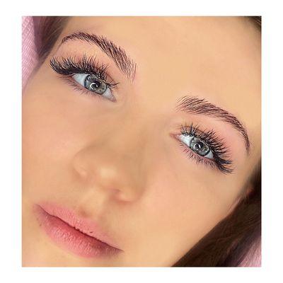 Beautiful Brow Lamination/Wax and Lashes for this Lash Babe