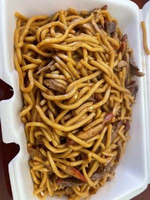 Pork Lo Mein (order with no veggie)