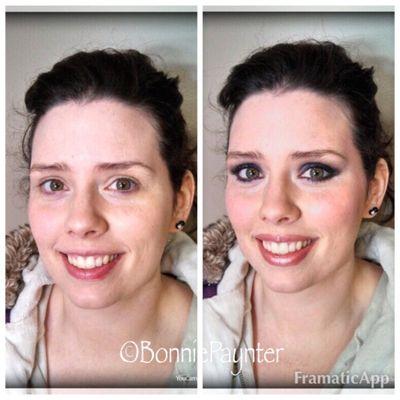 Before and after makeup