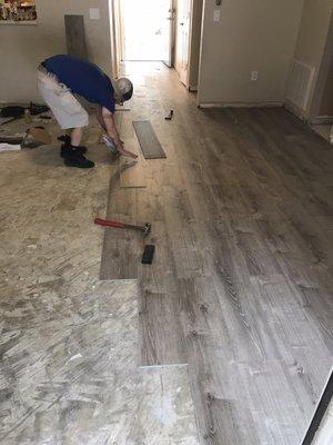 New flooring-remodel