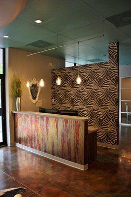 Reception area at Title Company