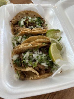 Tacos: Asada, Carnitas, & Chorizo