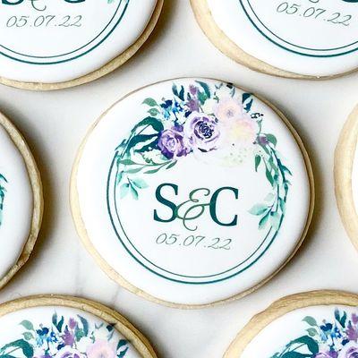 Wedding Monogram Cookies