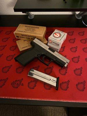 Springfield XD-9 and The ammunition I bought