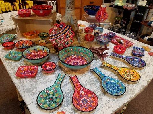 Beautiful handmade ceramics from Turkey.