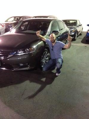 Me with my new Honda Accord Sport 2014 (...and the "L" is for "Loron" )