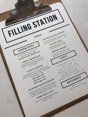 The Filling Station Ames Lunch Menu