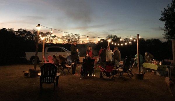 Gatherings around Fire Pit.