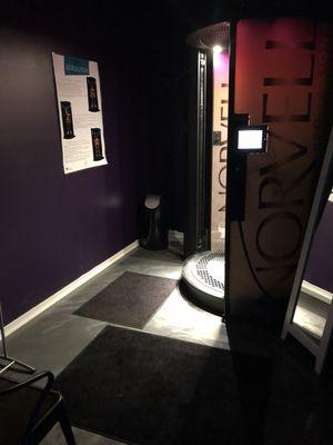 Large spray tan room!