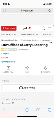 Steering Jerry L Law Office