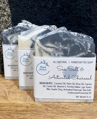 Sea Salt & Activated Charcoal Soap