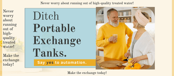 Replace your portable exchange tank with modern automated technology.