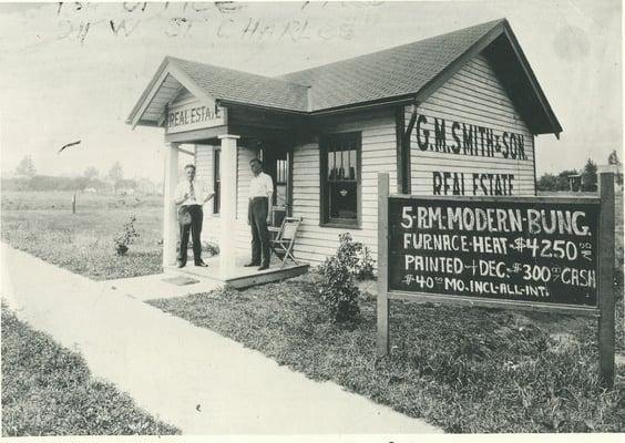 G.M. Smith & Son 1st office in 1920