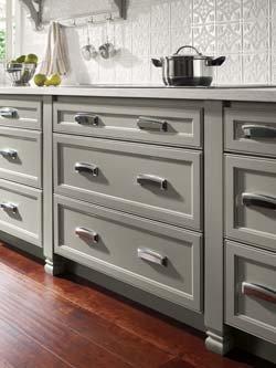 Painted finish with 5 piece drawers. This one in Homecrest.