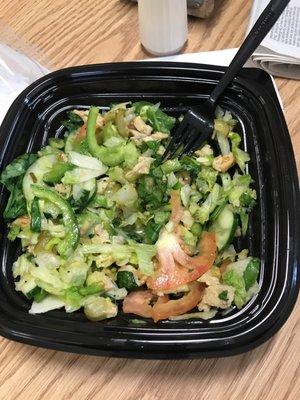 Hockey teriyaki salad