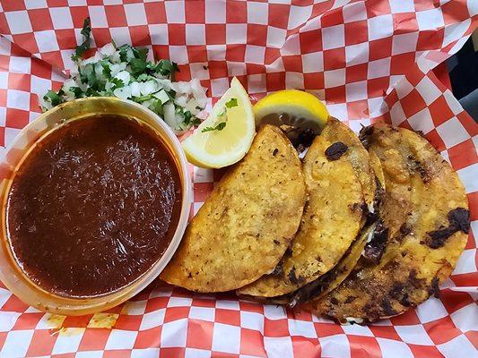 3 Birria Taco with consume