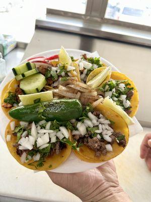 Tacos preparados con todo
$2.50 cada taco