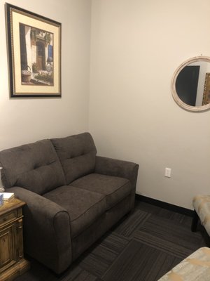 Another photo of a therapist's private office.